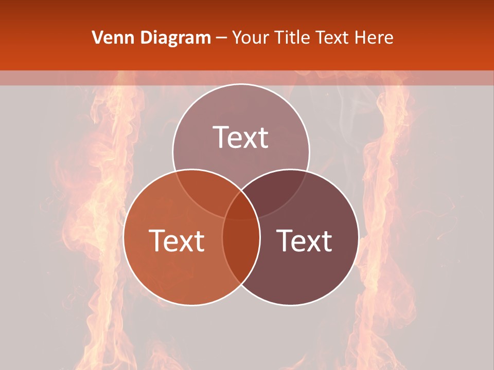 Igniting Shiny Flame PowerPoint Template