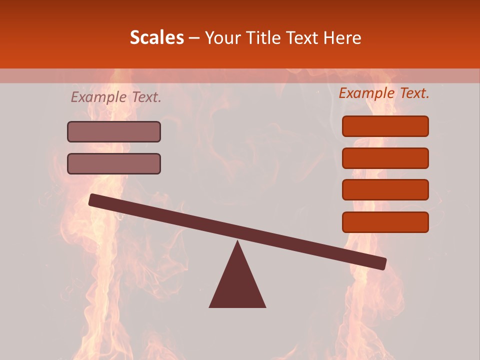 Igniting Shiny Flame PowerPoint Template