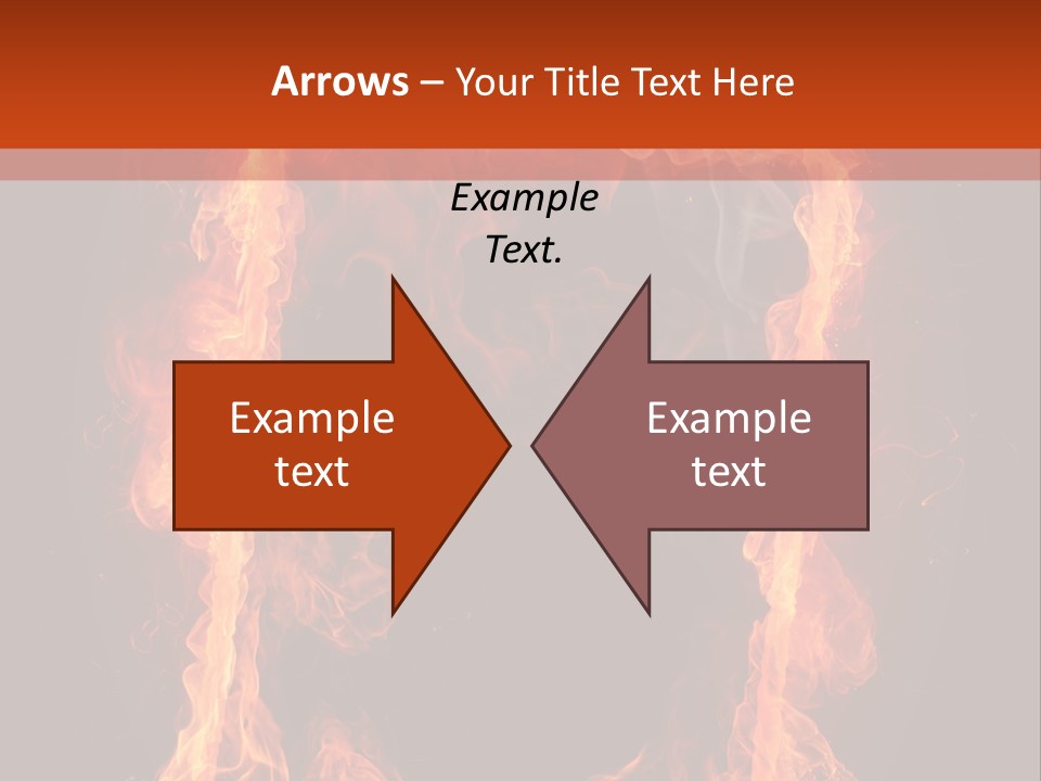 Igniting Shiny Flame PowerPoint Template