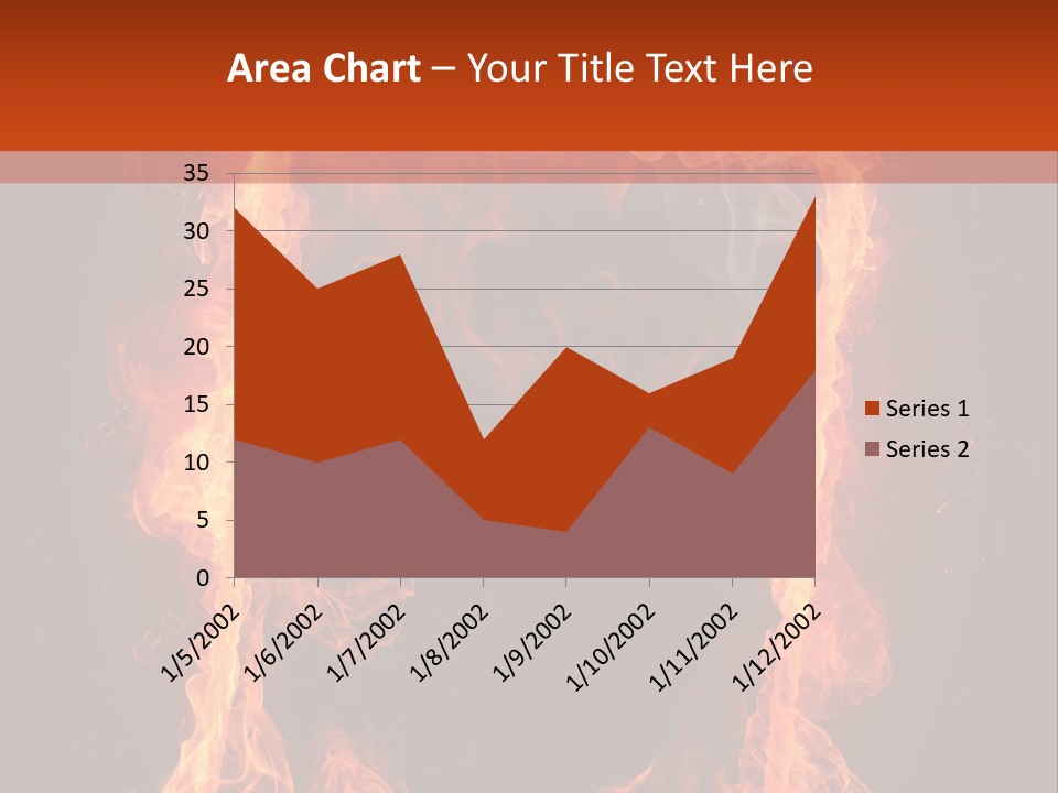 Igniting Shiny Flame PowerPoint Template