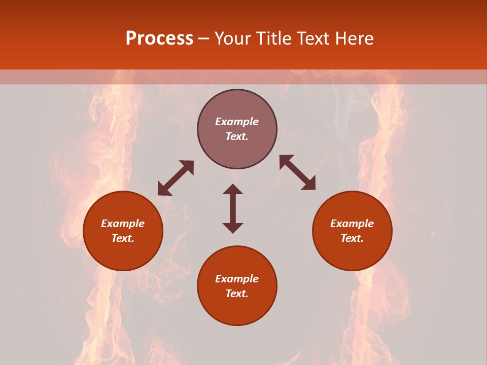 Igniting Shiny Flame PowerPoint Template