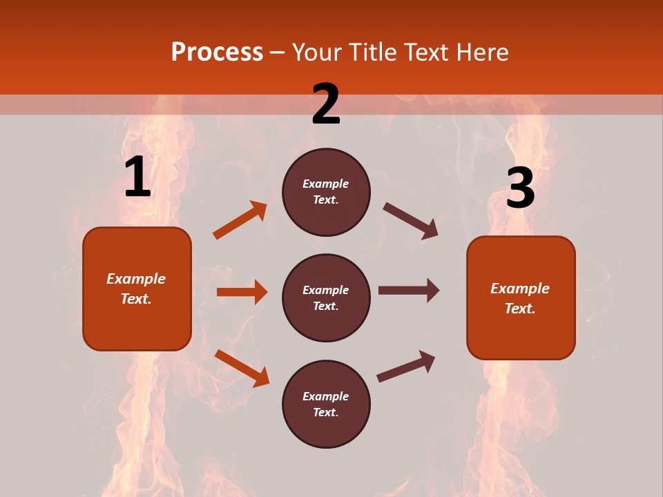 Igniting Shiny Flame PowerPoint Template
