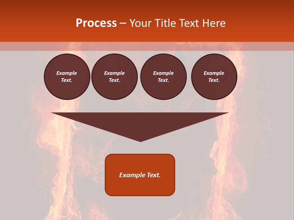 Igniting Shiny Flame PowerPoint Template