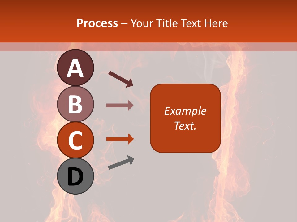 Igniting Shiny Flame PowerPoint Template