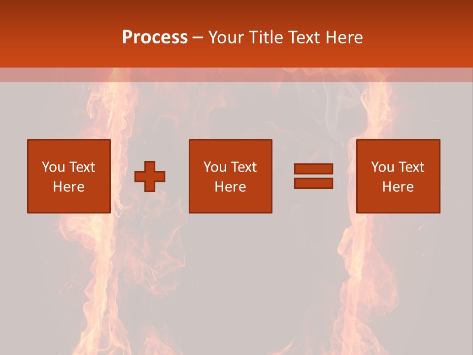Igniting Shiny Flame PowerPoint Template