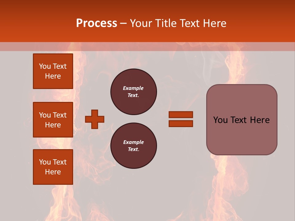 Igniting Shiny Flame PowerPoint Template