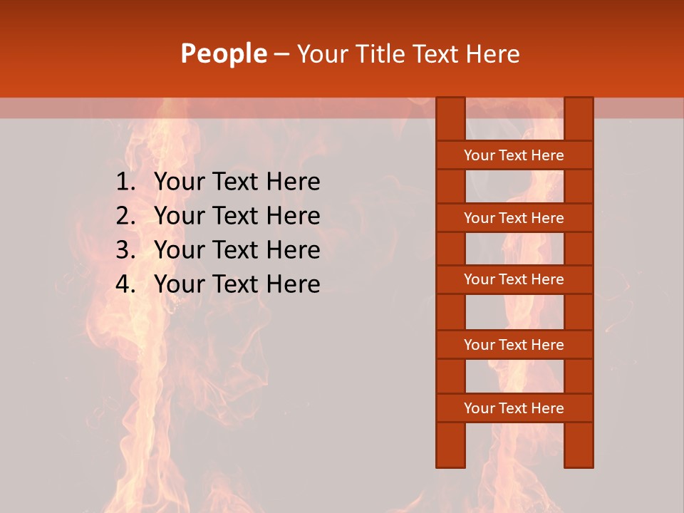 Igniting Shiny Flame PowerPoint Template