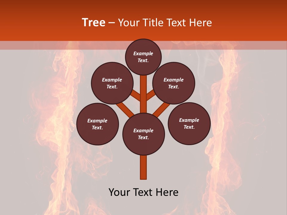 Igniting Shiny Flame PowerPoint Template