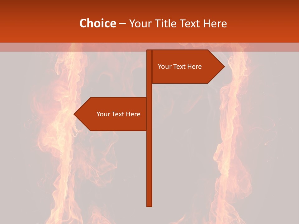 Igniting Shiny Flame PowerPoint Template