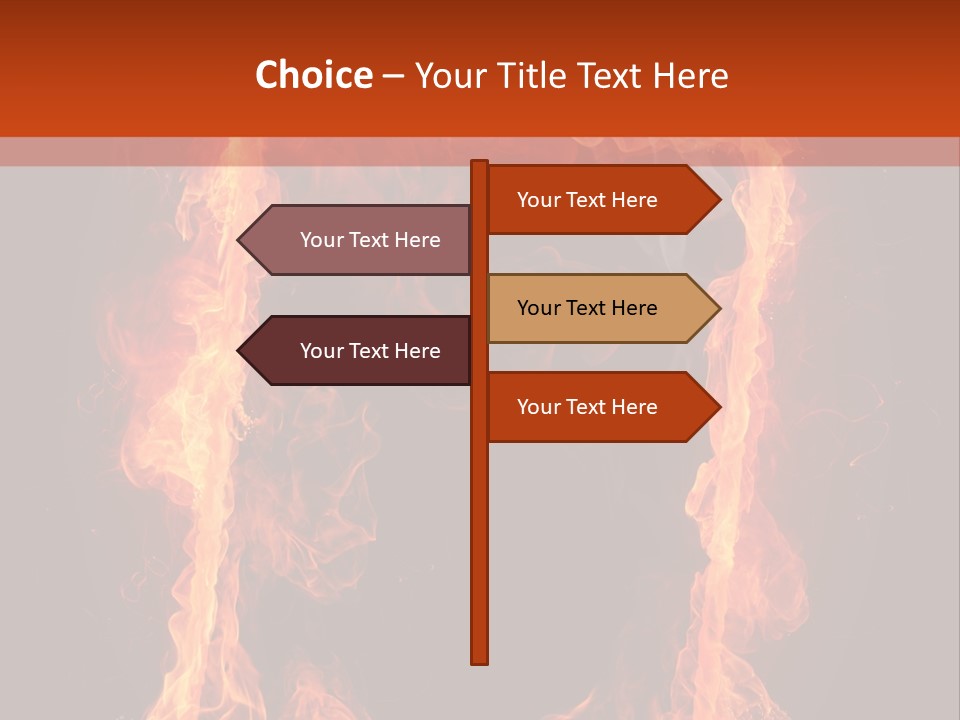 Igniting Shiny Flame PowerPoint Template