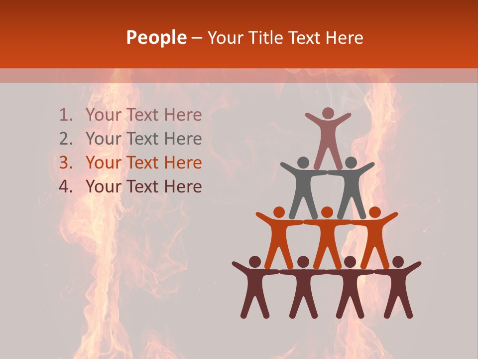 Igniting Shiny Flame PowerPoint Template