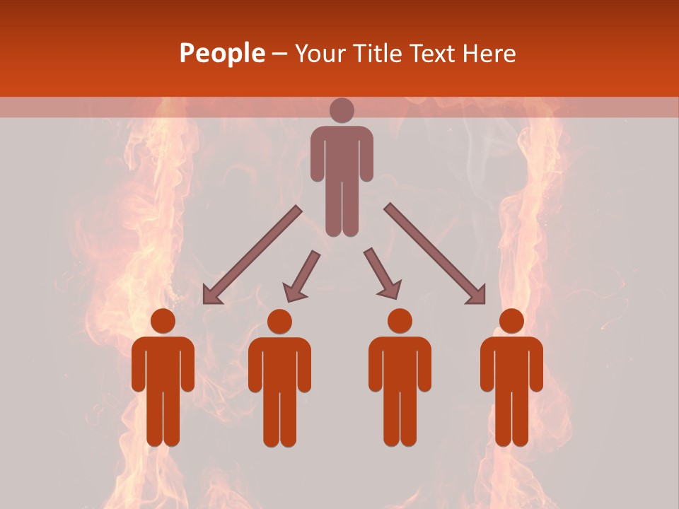 Igniting Shiny Flame PowerPoint Template