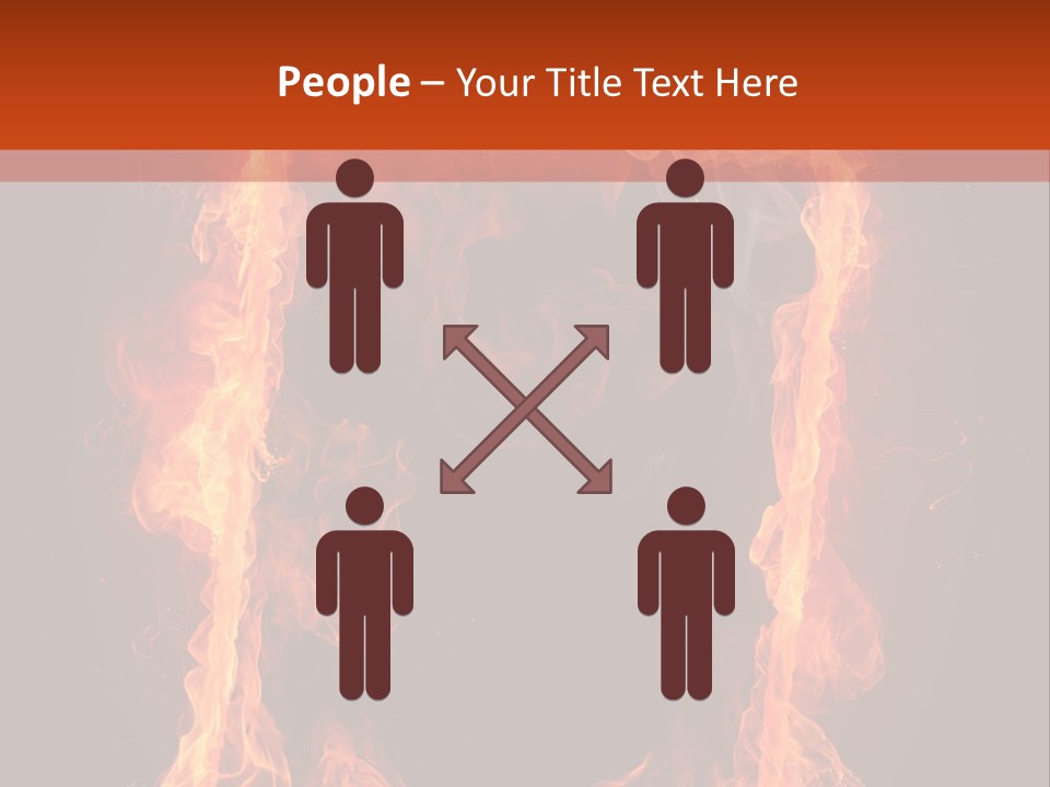Igniting Shiny Flame PowerPoint Template