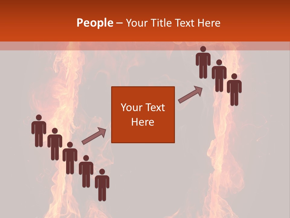 Igniting Shiny Flame PowerPoint Template