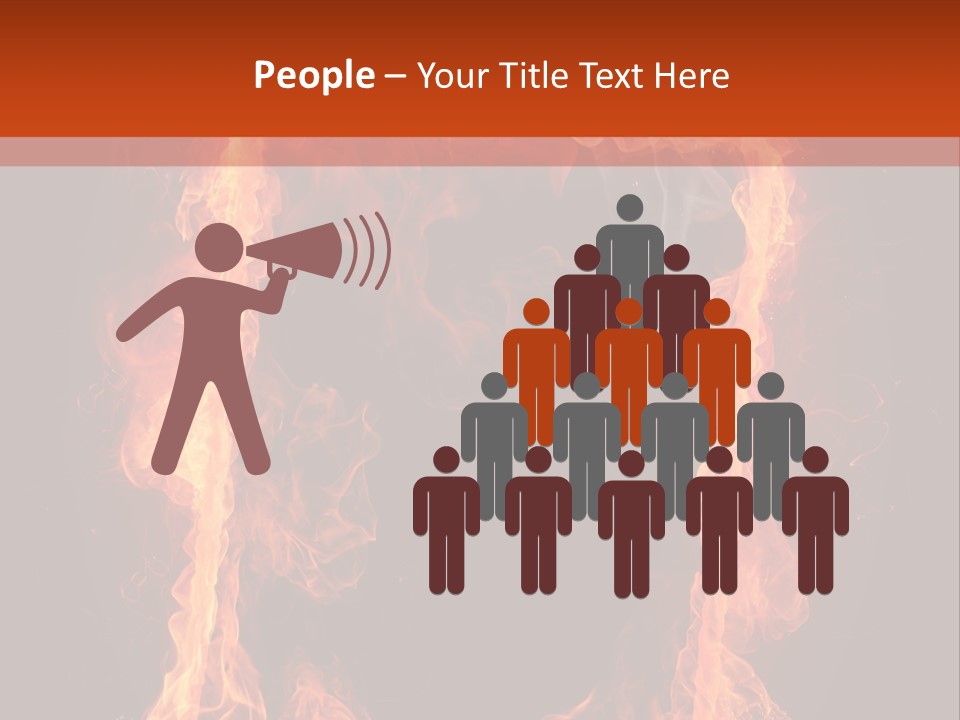 Igniting Shiny Flame PowerPoint Template