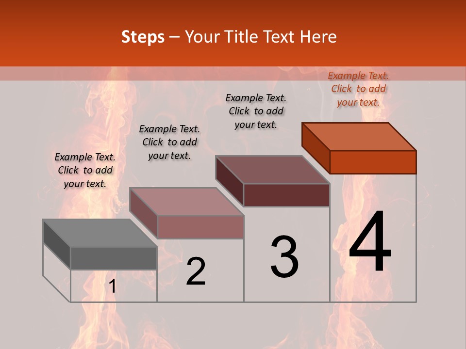 Igniting Shiny Flame PowerPoint Template