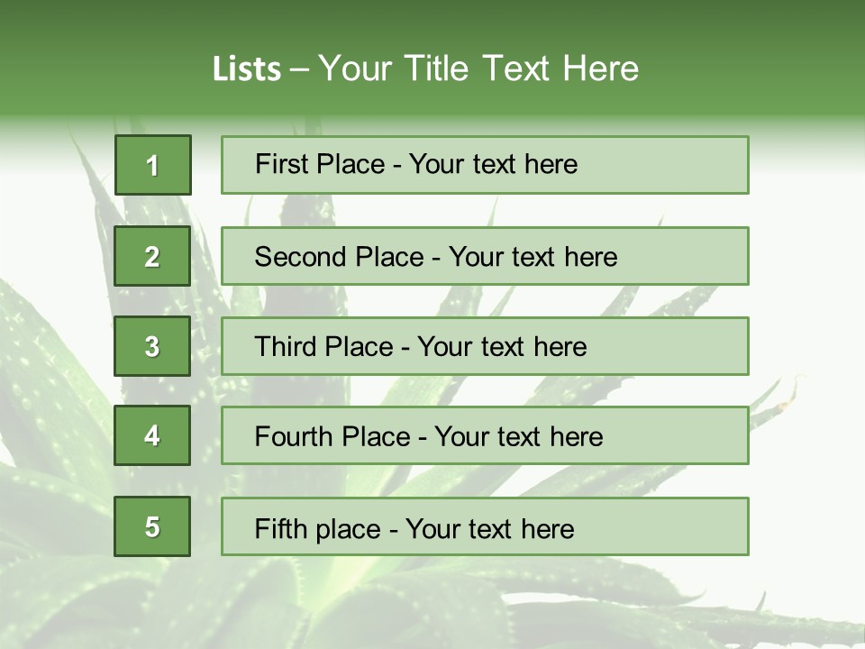 Detailed Plant Space PowerPoint Template