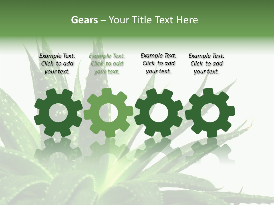 Detailed Plant Space PowerPoint Template