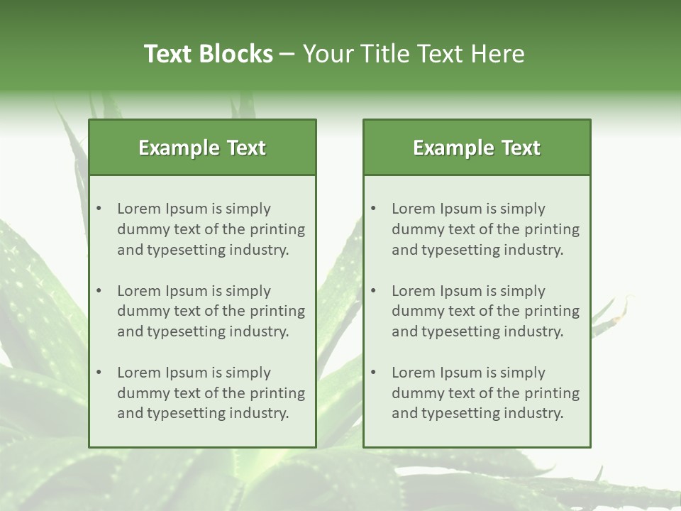 Detailed Plant Space PowerPoint Template