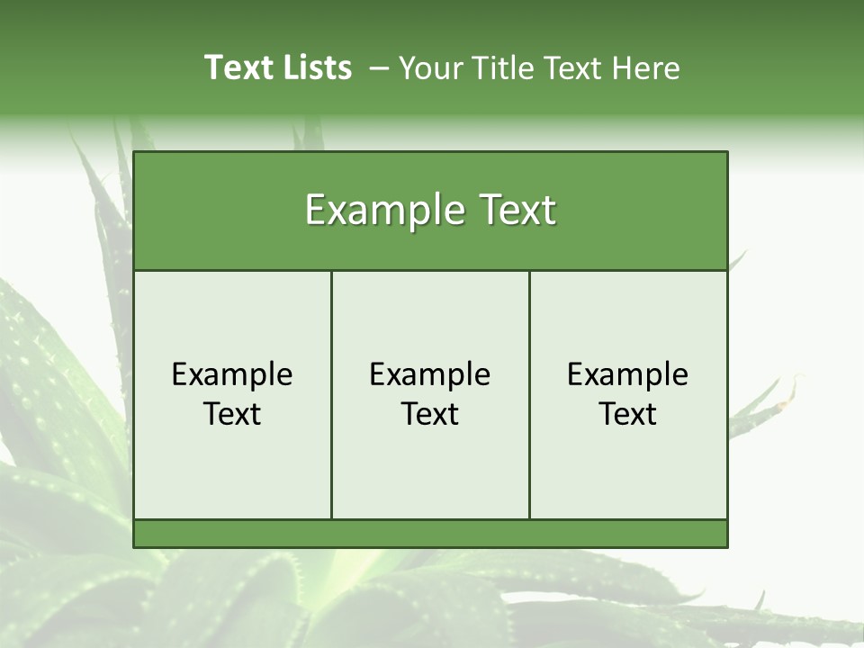 Detailed Plant Space PowerPoint Template