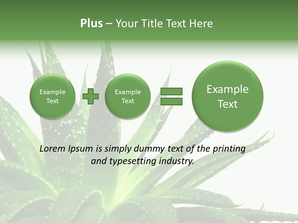 Detailed Plant Space PowerPoint Template