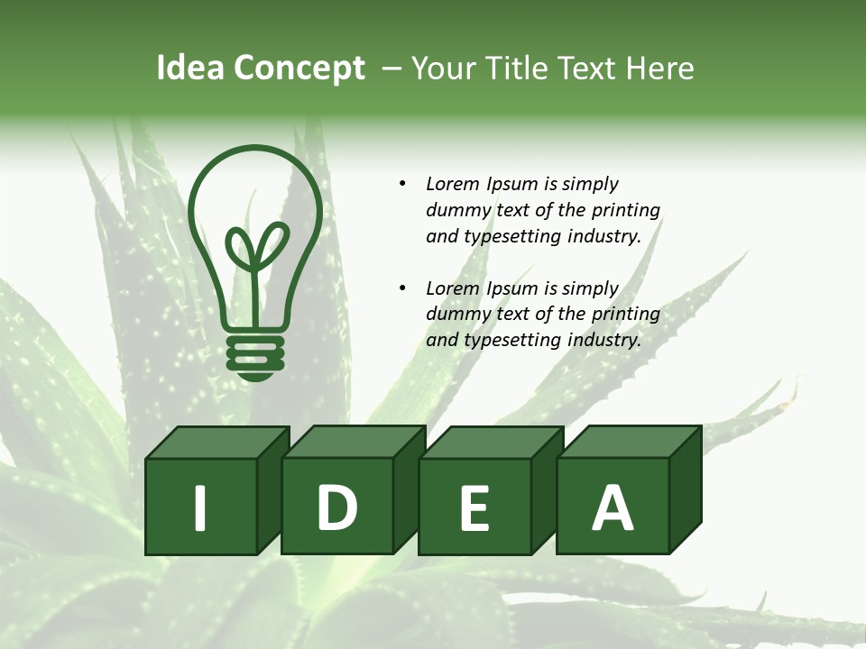 Detailed Plant Space PowerPoint Template