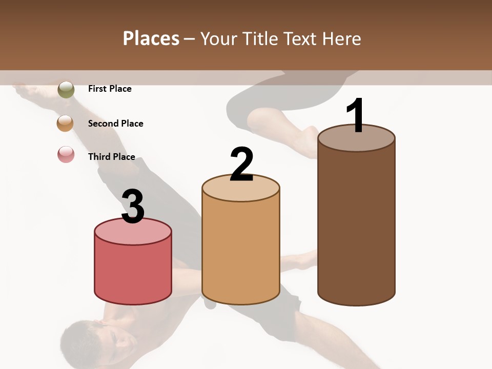 Exercise Elegance Female PowerPoint Template