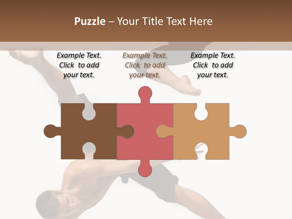 Exercise Elegance Female PowerPoint Template