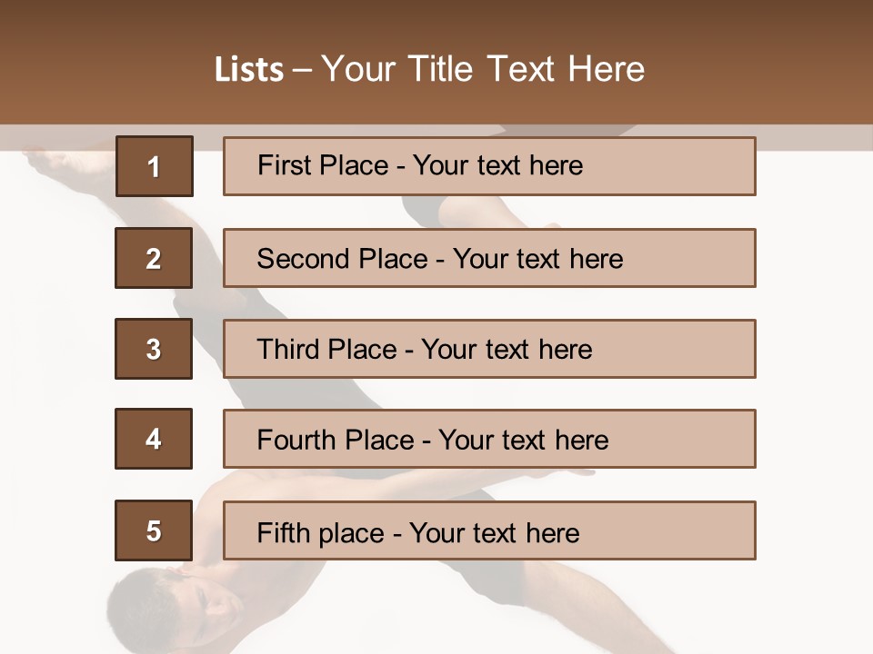 Exercise Elegance Female PowerPoint Template