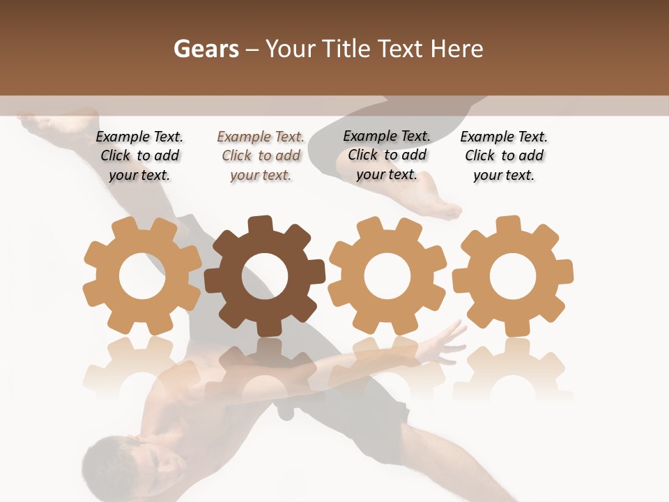 Exercise Elegance Female PowerPoint Template