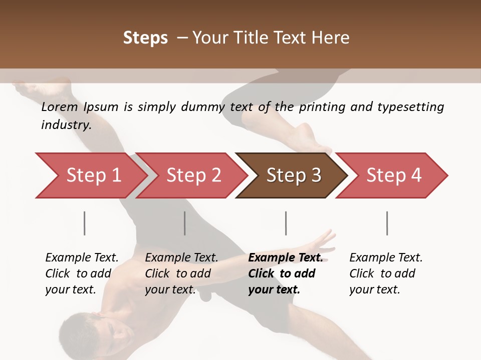 Exercise Elegance Female PowerPoint Template