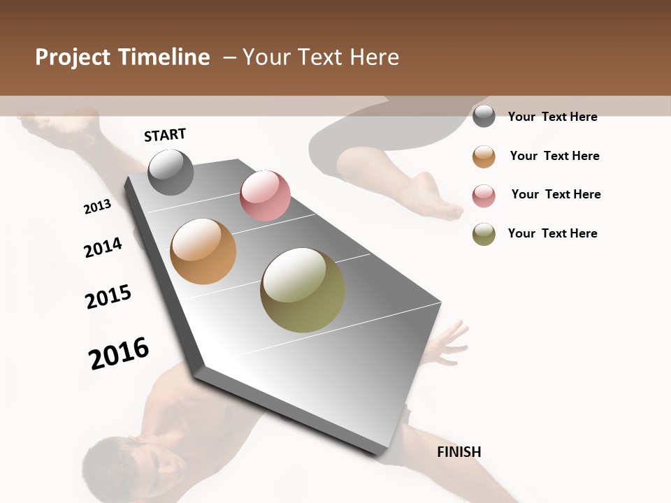 Exercise Elegance Female PowerPoint Template