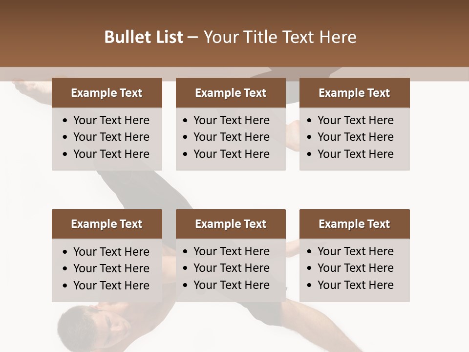 Exercise Elegance Female PowerPoint Template