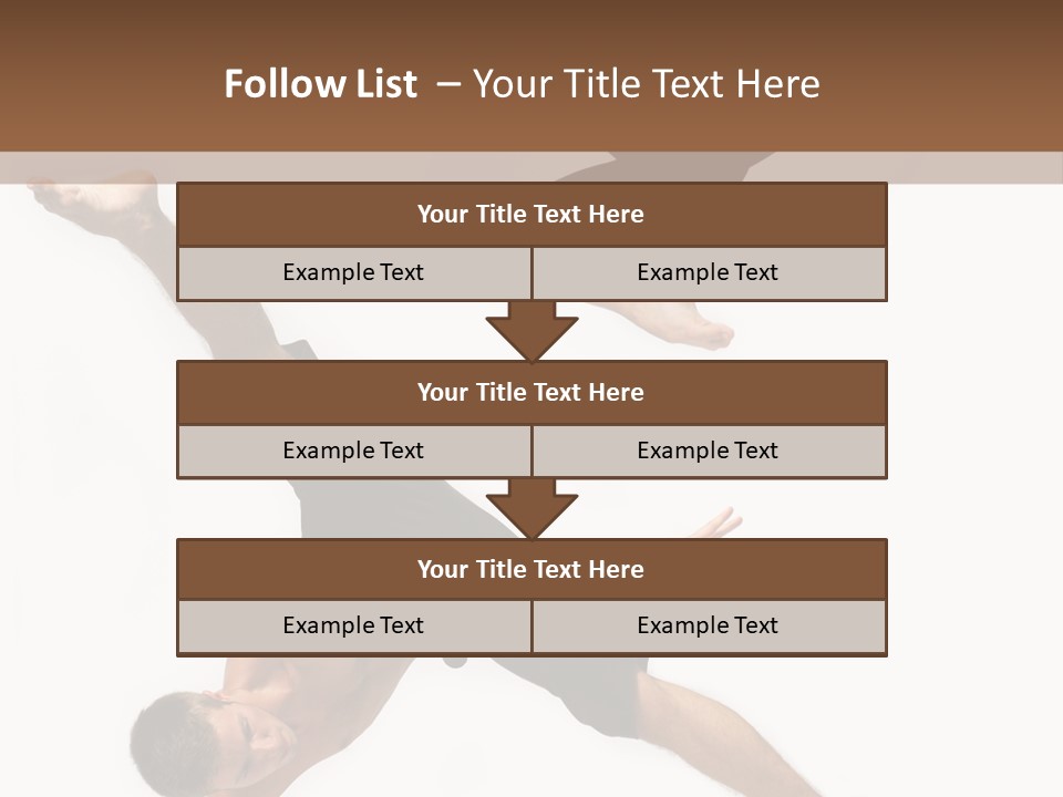 Exercise Elegance Female PowerPoint Template