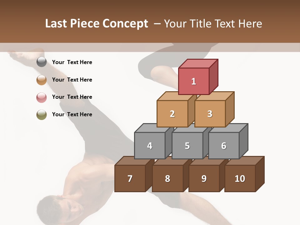 Exercise Elegance Female PowerPoint Template