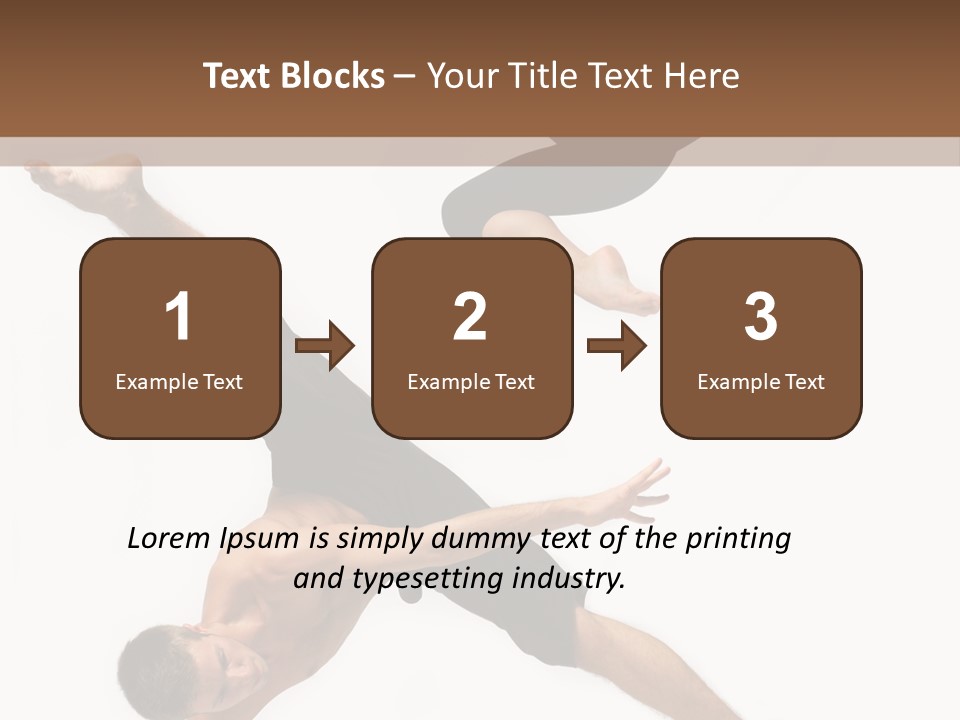 Exercise Elegance Female PowerPoint Template