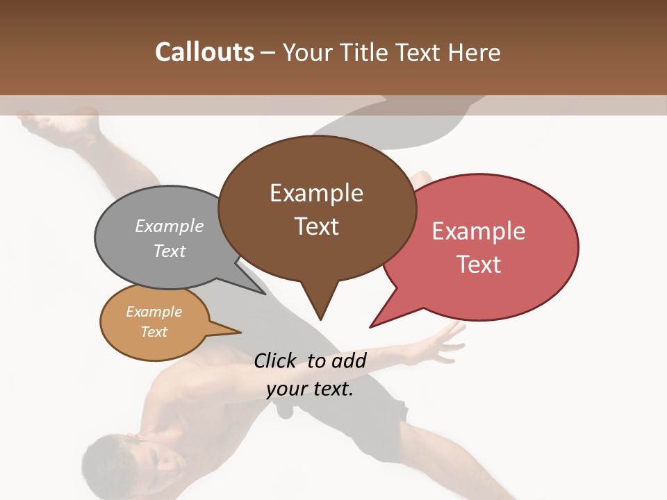 Exercise Elegance Female PowerPoint Template