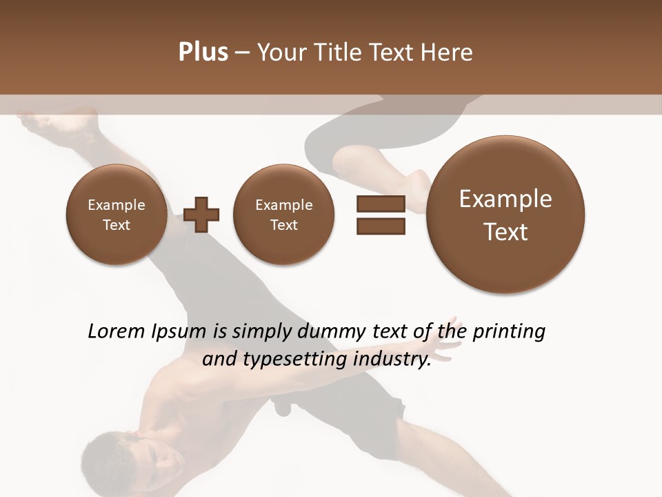 Exercise Elegance Female PowerPoint Template