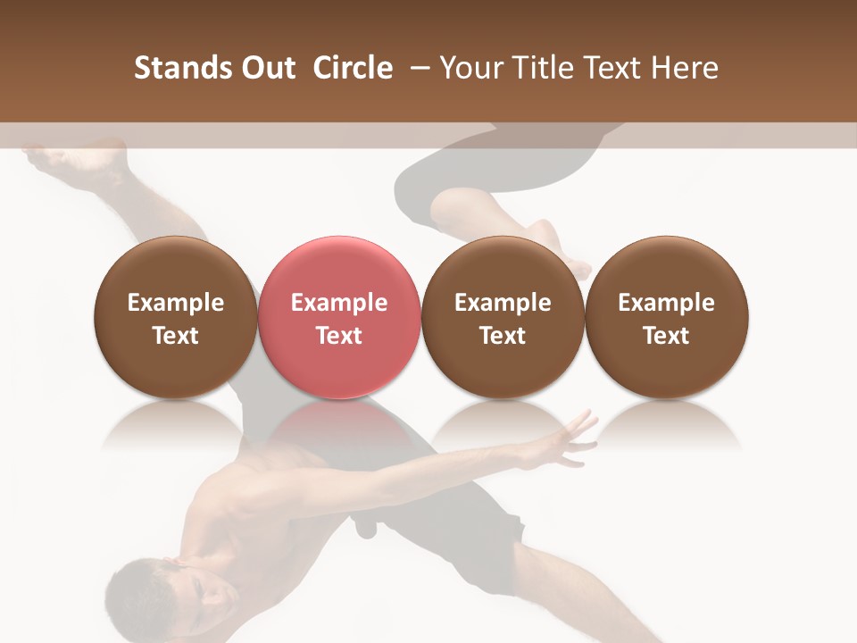 Exercise Elegance Female PowerPoint Template