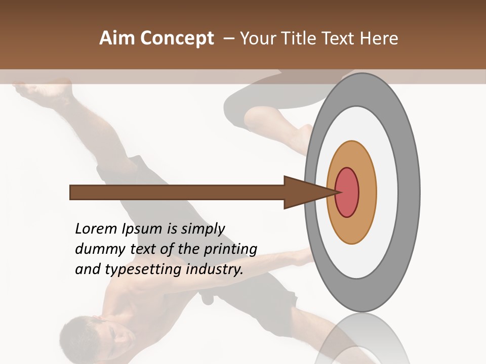 Exercise Elegance Female PowerPoint Template