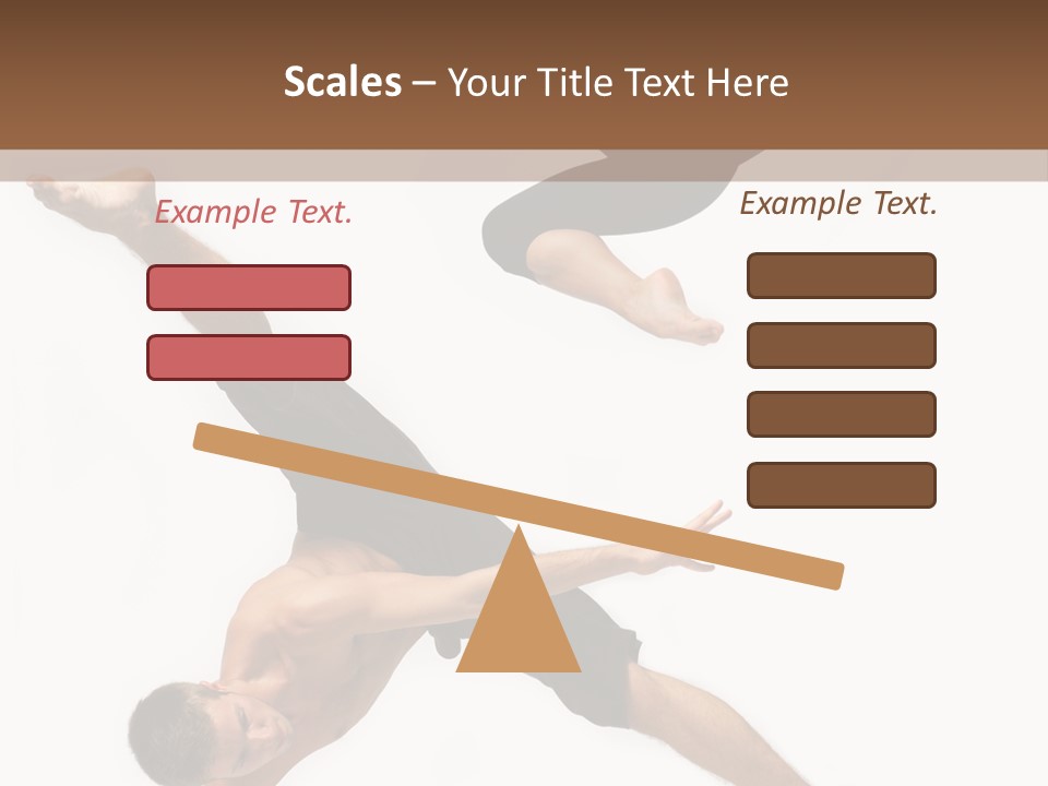 Exercise Elegance Female PowerPoint Template