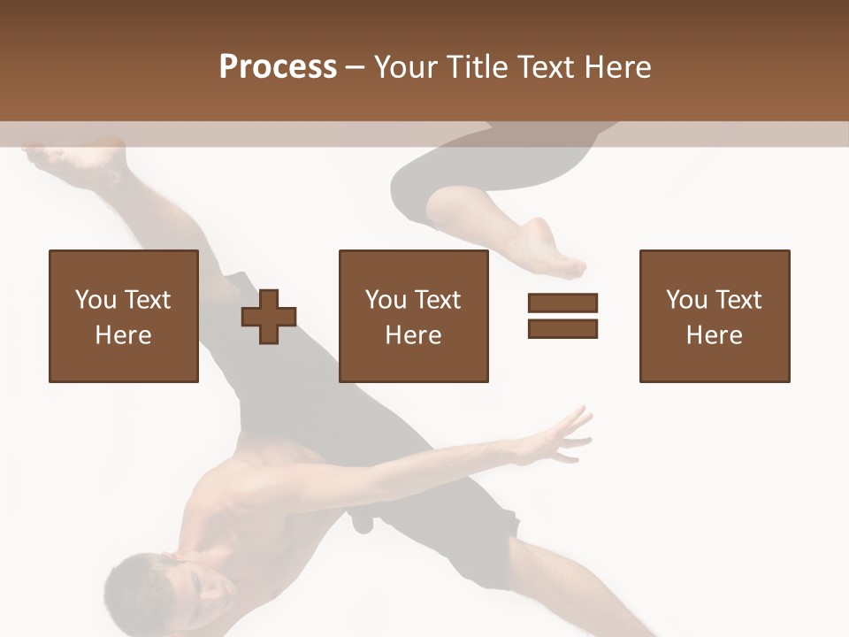 Exercise Elegance Female PowerPoint Template