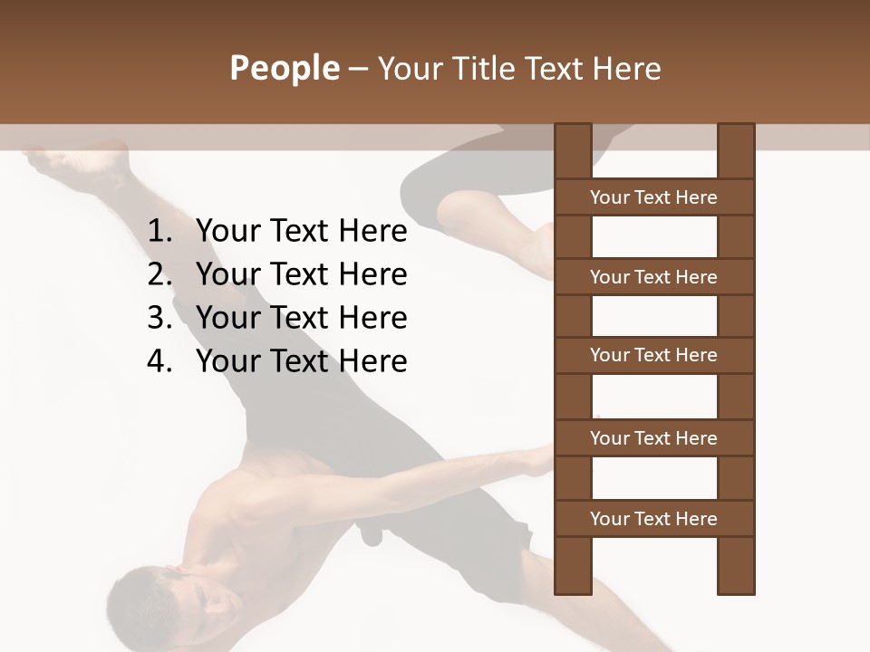 Exercise Elegance Female PowerPoint Template