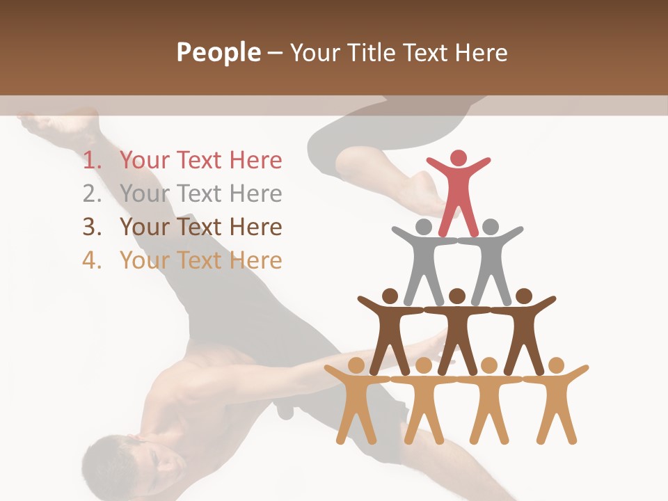 Exercise Elegance Female PowerPoint Template