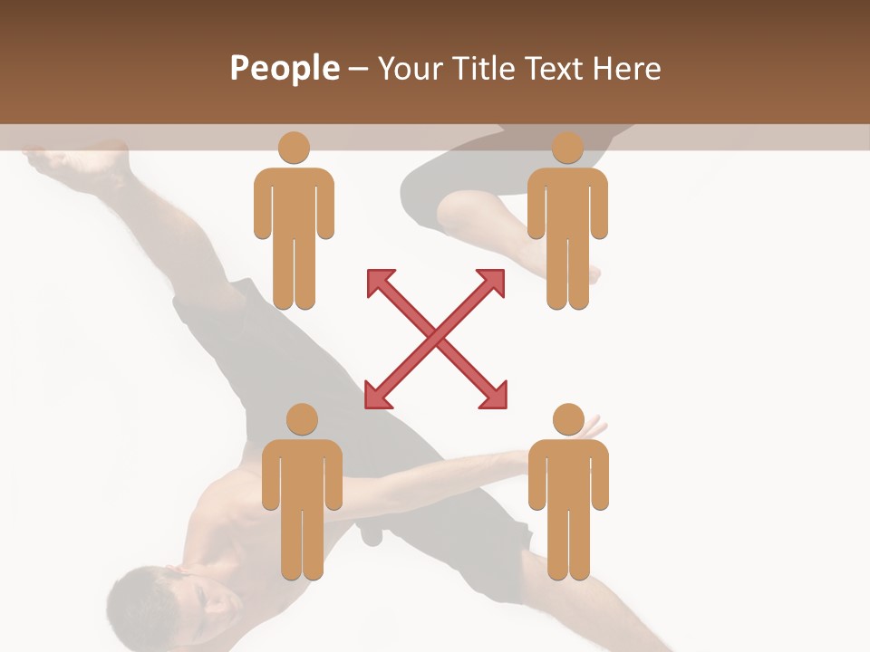 Exercise Elegance Female PowerPoint Template