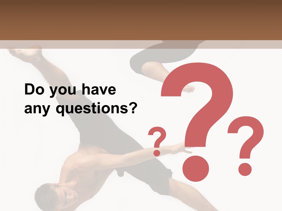 Exercise Elegance Female PowerPoint Template