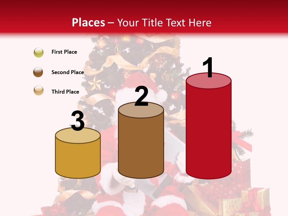 Party Holiday Tree PowerPoint Template