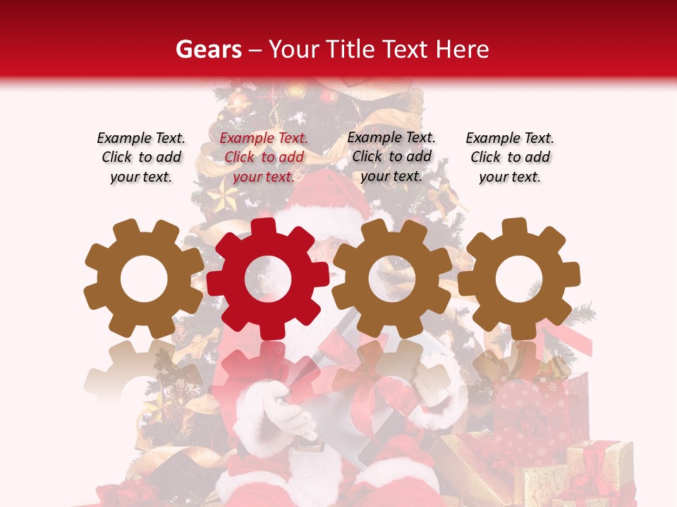 Party Holiday Tree PowerPoint Template