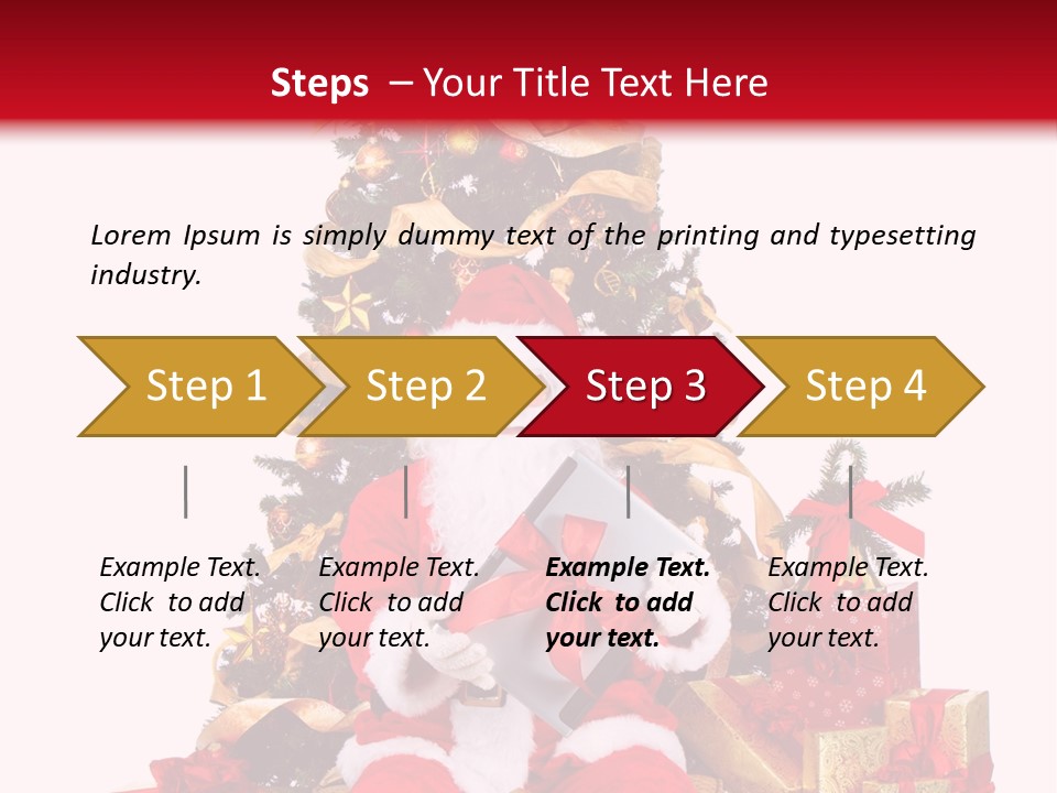 Party Holiday Tree PowerPoint Template