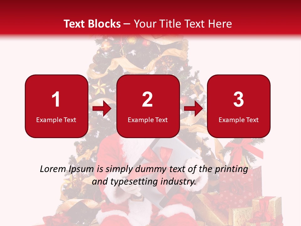 Party Holiday Tree PowerPoint Template
